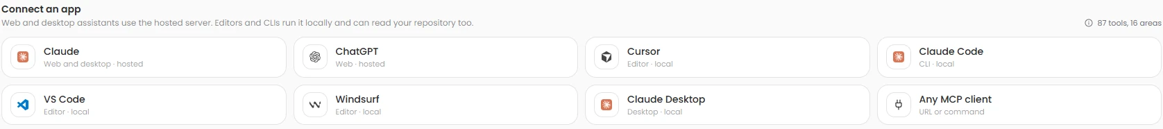 Connecting Claude, ChatGPT, Cursor and other AI apps to Rectify